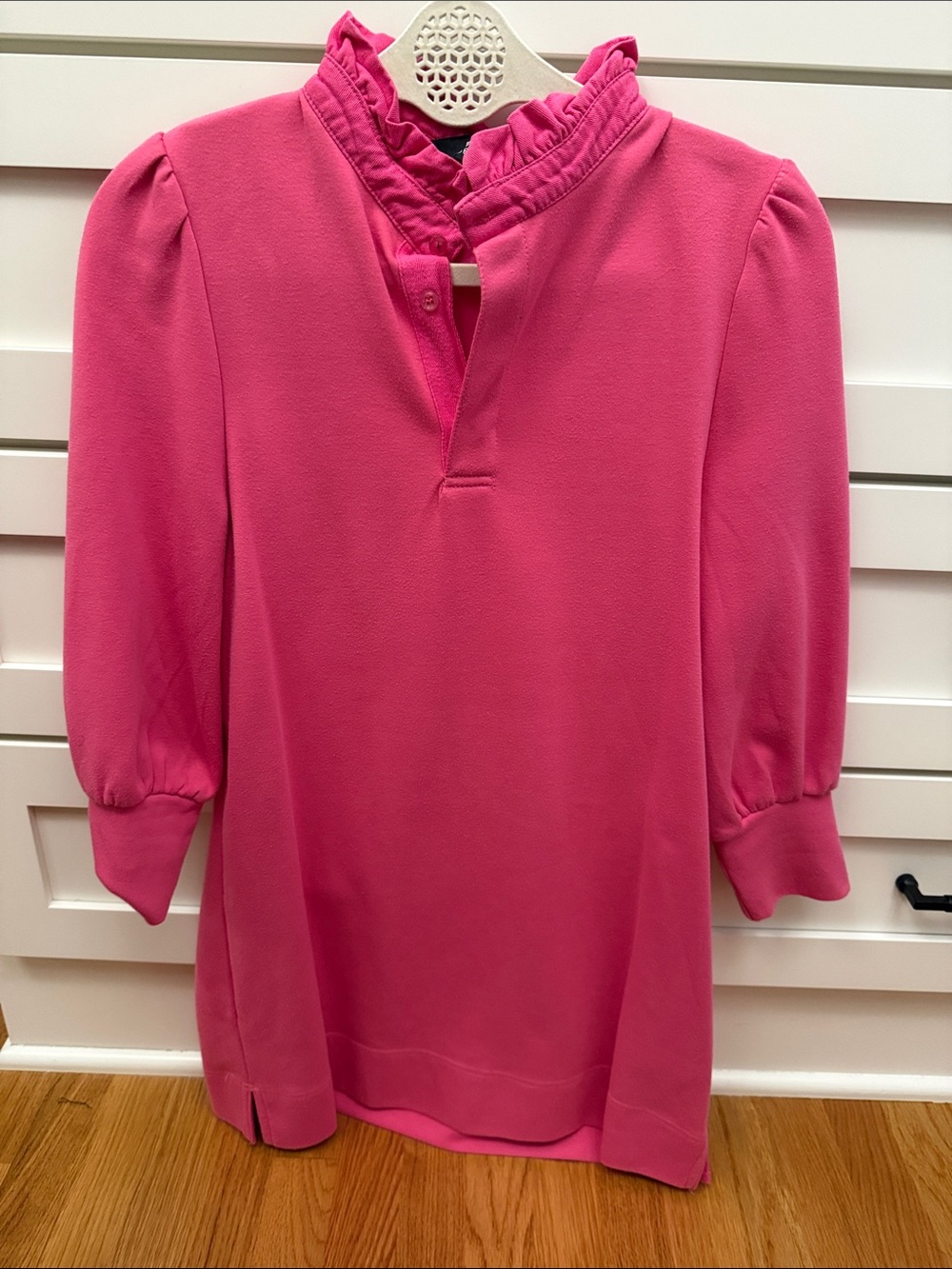 Tuckernuck Pink Ruffle-Neck Dress